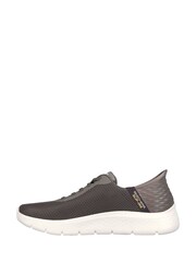 Skechers Brown Slip In GO WALK Flex Hands-Up Trainers - Image 2 of 5