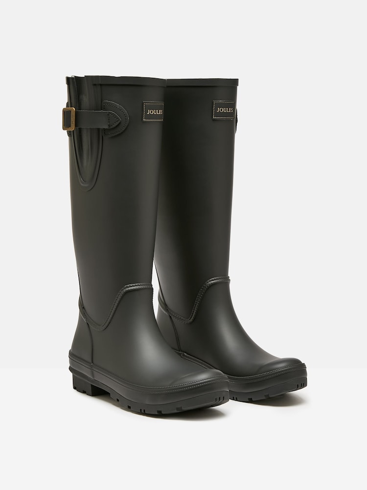 Joules Houghton Black Adjustable Tall Wellies - Image 2 of 6