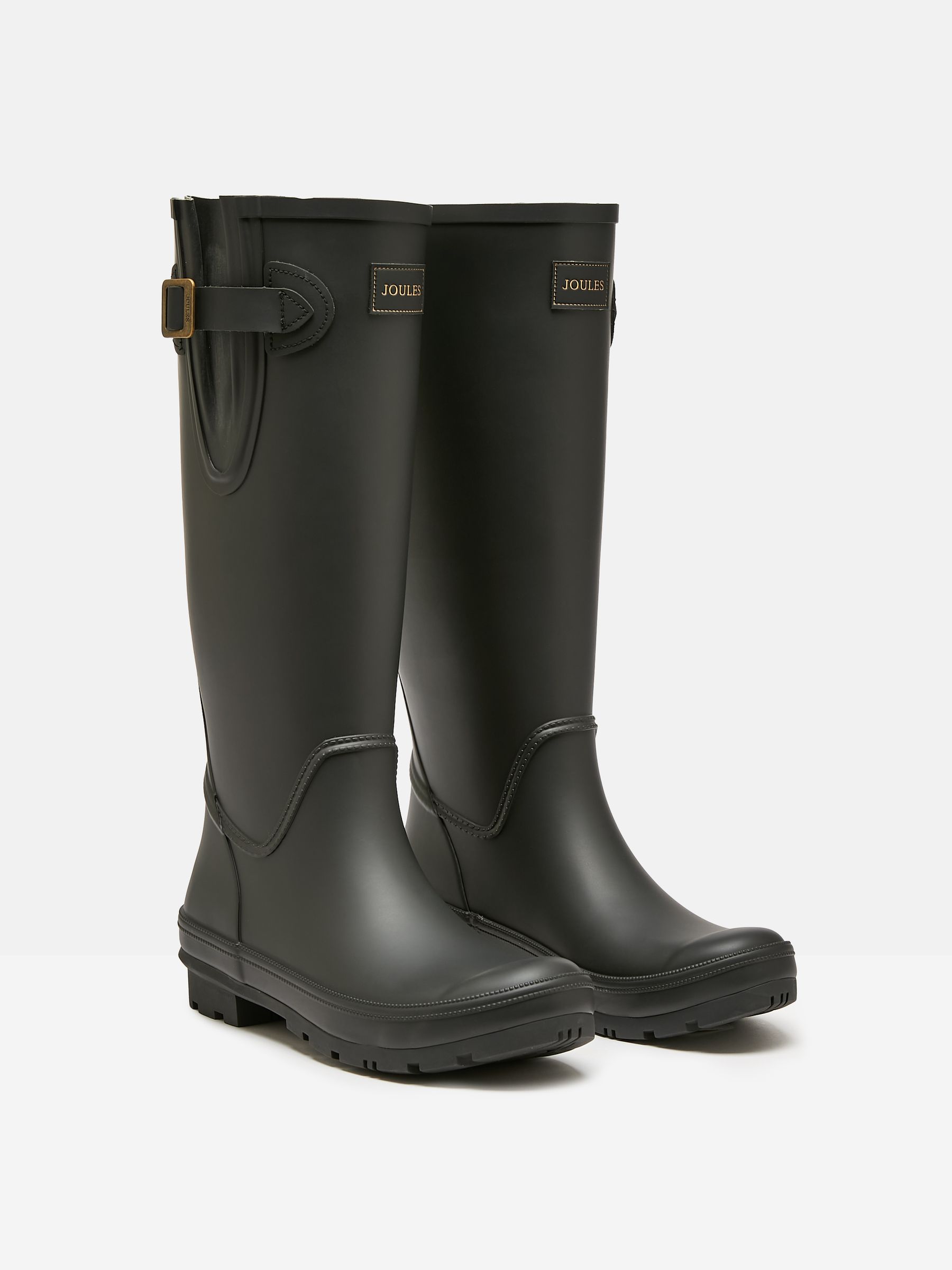 Joules Houghton Black Adjustable Tall Wellies