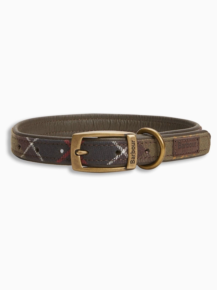 Barbour® Green Tartan Dog Collar - Image 1 of 6