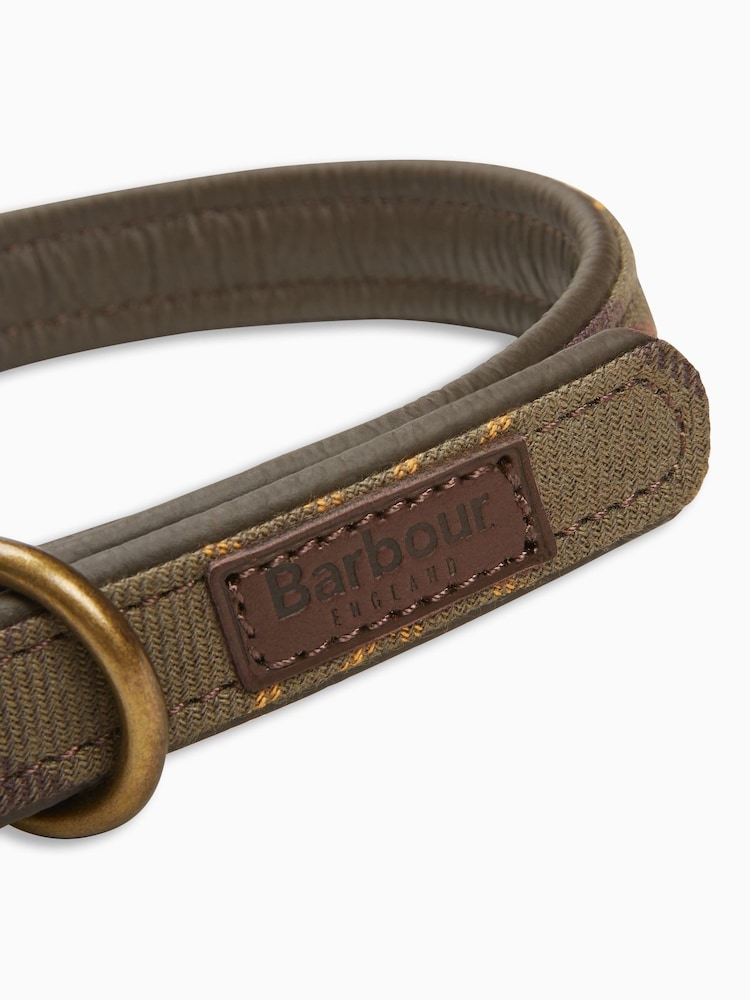 Barbour® Green Tartan Dog Collar - Image 3 of 5