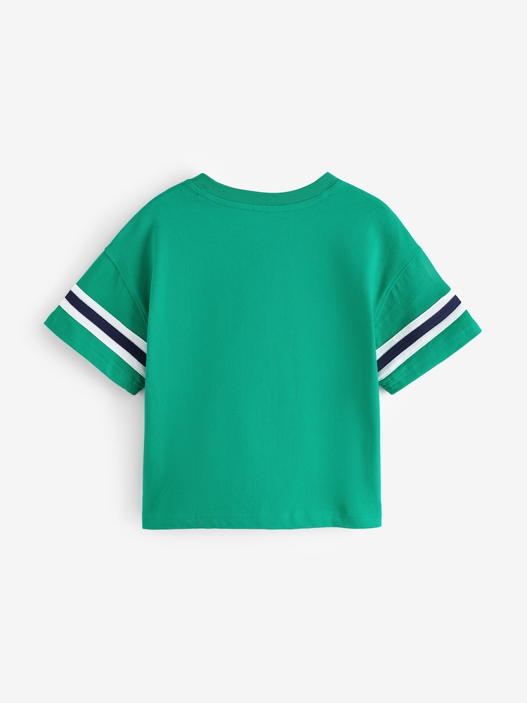 Gap Green Brannan Bear Varsity Graphic Logo Short Sleeve T-Shirt (6mths-5yrs) - Image 2 of 4 Gap Green Brannan Bear Varsity Graphic Logo Short Sleeve T-Shirt (6mths-5yrs) - Image 2 of 4