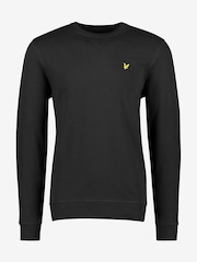 Lyle & Scott Black Crew Neck Cotton Sweatshirt - Image 5 of 7
