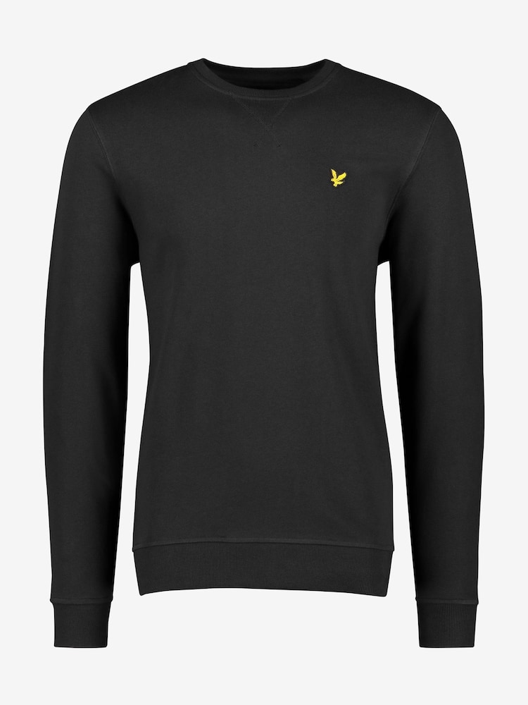 Lyle & Scott Black Crew Neck Cotton Sweatshirt - Image 5 of 7