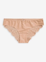 Negro/blanco/nude - Pack de 3 braguitas con diseño que no se marca y parte posterior de encaje - Imagen 2 de 4