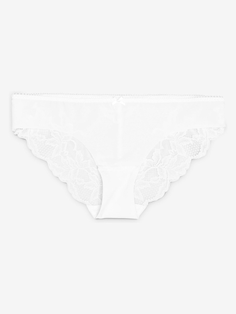 Negro/blanco/nude - Pack de 3 braguitas con diseño que no se marca y parte posterior de encaje - Imagen 4 de 4