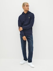 Lyle & Scott Navy Pullover Hoodie - Image 3 of 8