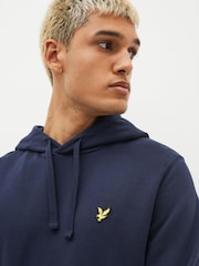 Lyle & Scott Navy Pullover Hoodie - Image 4 of 8
