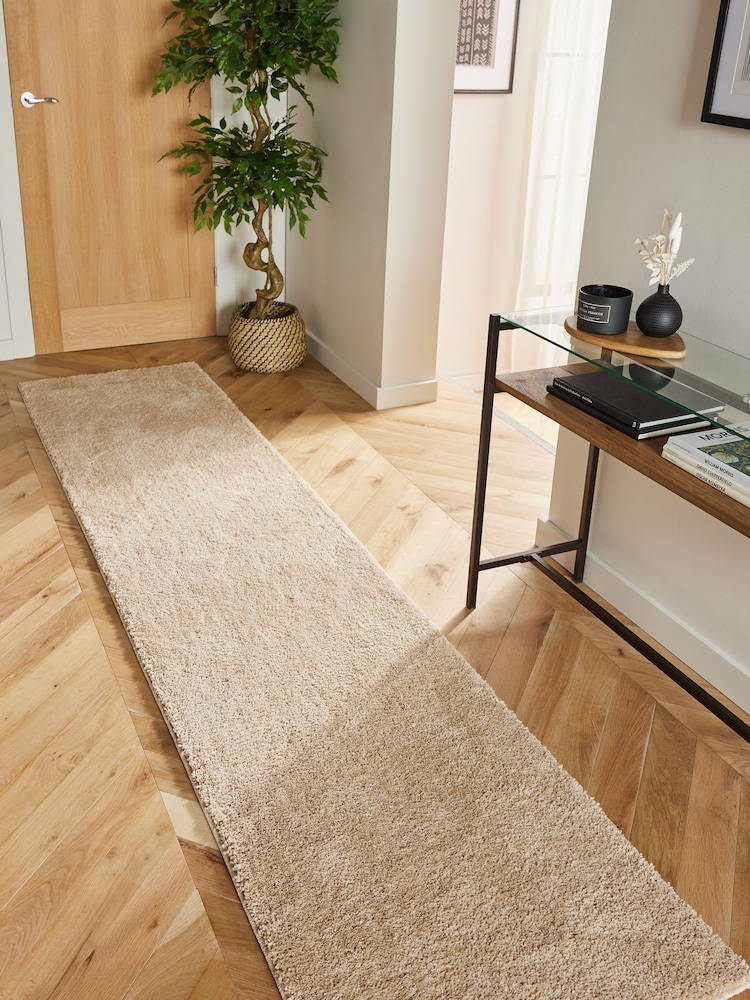 Light Natural Cosy Washable Shaggy Runners - Image 1 of 6