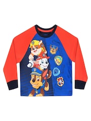 Character Red/Blue Paw Patrol Printed Long Sleeve Pyjamas - Image 2 of 8