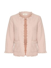 Cream Pink Mellie Open Front 3/4 Sleeve Cardigan - Image 5 of 6