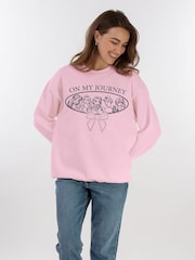 Brands In Pink Disney Princess On My Journey Sweat Top - Image 2 of 5