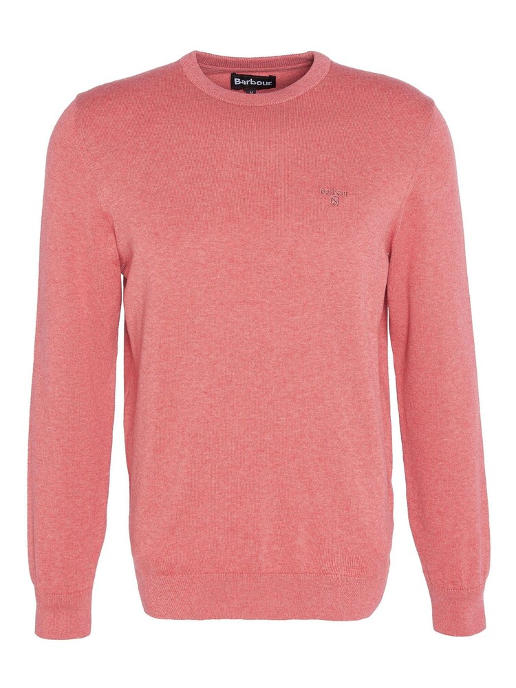Barbour® Pink Mens Pima Crew Neck Cotton Jumper - Image 5 of 6