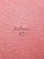 Barbour® Pink Mens Pima Crew Neck Cotton Jumper - Image 6 of 6