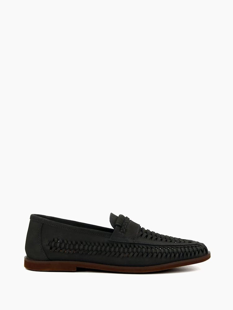 Dune London Blue Brickles Woven Loafers - Image 3 of 6