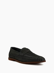 Dune London Blue Brickles Woven Loafers - Image 4 of 6