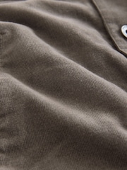 Dark Natural Corduroy Borg Lined Trucker Jacket - Image 13 of 14