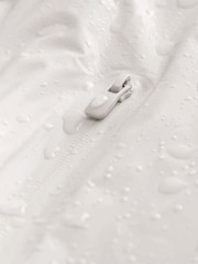 Light Grey Wadded Rubberised Hooded Jacket - Image 9 of 11