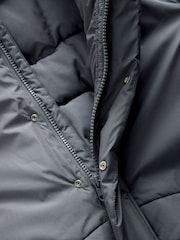 Brown Hooded Shower Resistant Padded Coat - Image 9 of 10