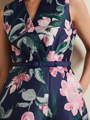 Phase Eight Multi Salina Floral Jacquard Dress - Image 5 of 7