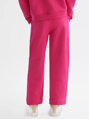 Reiss Bright Pink Mina 9-14 yrs Drawstring Front Seam Joggers - Image 5 of 6
