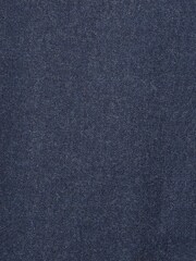 Navy Blue Regular Fit Signature Empire Mills 100% Wool Flannel Suit Jacket - Image 6 of 7