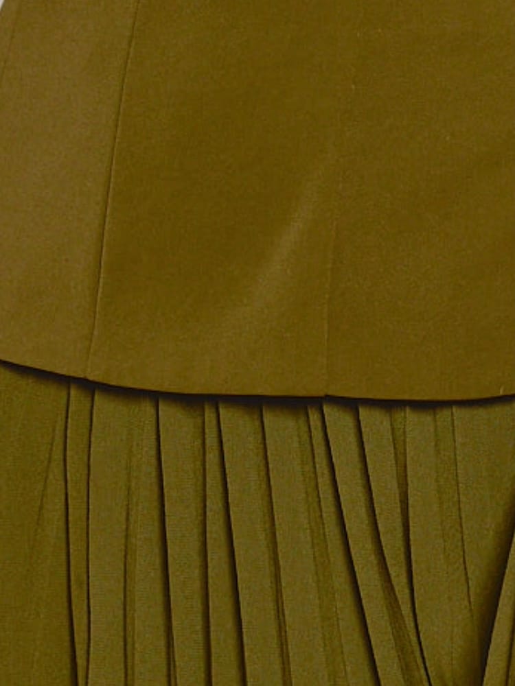 Rare London Drop Waist Pleated Maxi Dress - صورة 4 من 4 Rare London Drop Waist Pleated Maxi Dress - صورة 4 من 4