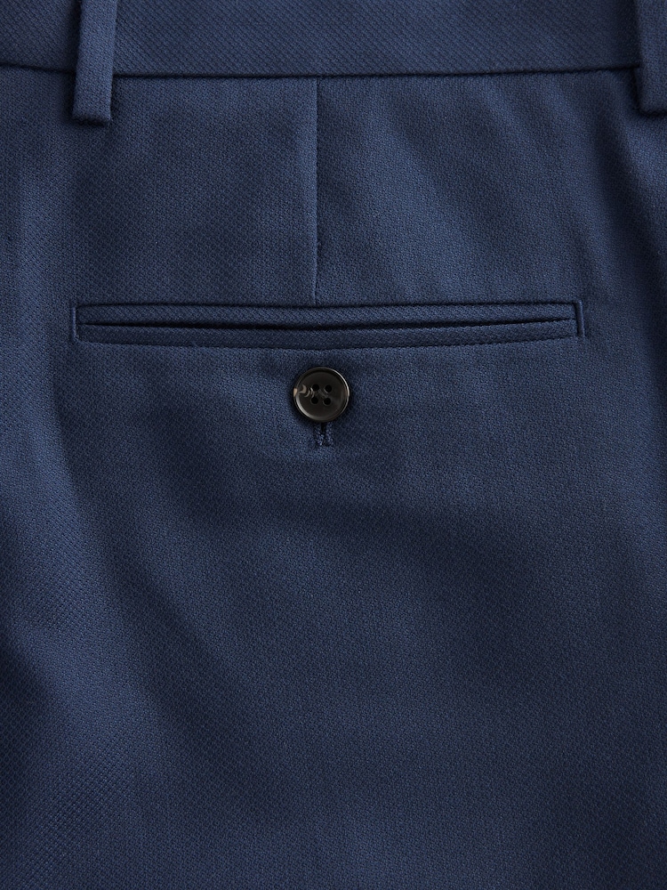 bleu vif - Slim Fit (Slim Fit) - Pantalon de costume texturé - Image 8 of 9