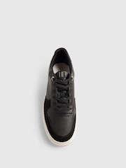 River Island Black Faux Leather Smart Trainers - Image 6 of 6