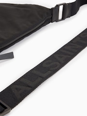 AllSaints Black Half Moon Nylon Cross-Body Bag - Image 5 of 7