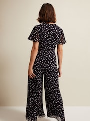 Phase Eight Natural Alexandra Spot Pleat Jumpsuit - Image 2 of 6