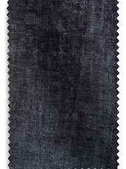 Slate Blue Next Collection Luxe Plush Chenille Pencil Pleat Lined Curtains - Image 3 of 5