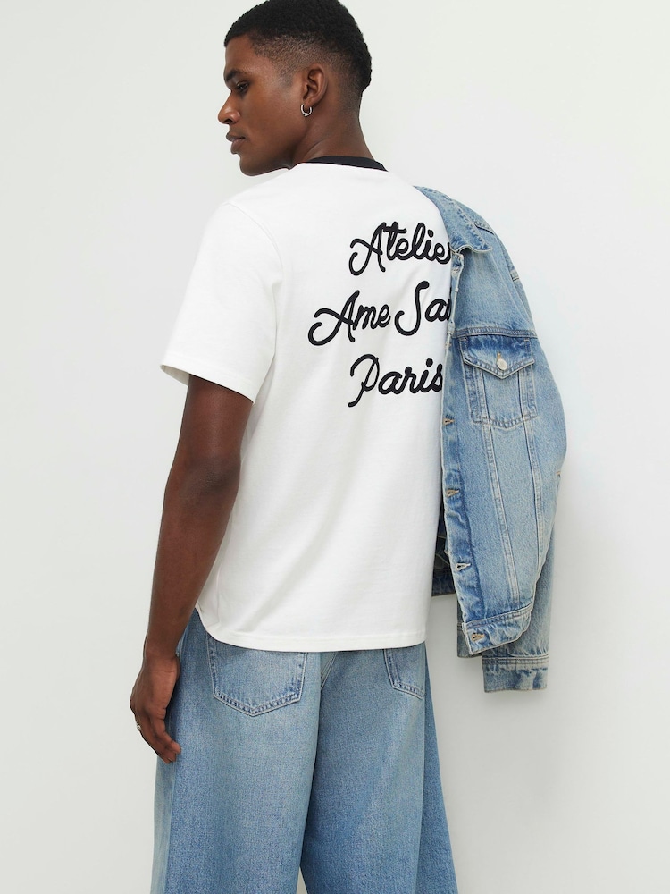 River Island Standardni kroj Ame Saint majica kratkih rukava - Slika 1 od 4 River Island Standardni kroj Ame Saint majica kratkih rukava - Slika 1 od 4