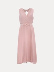 Phase Eight Pink Cressida Pleat Midi Dress - Image 7 of 7