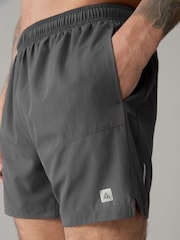 Slate Grey 7 Inch Active Gym Sports Shorts - Image 1 of 10