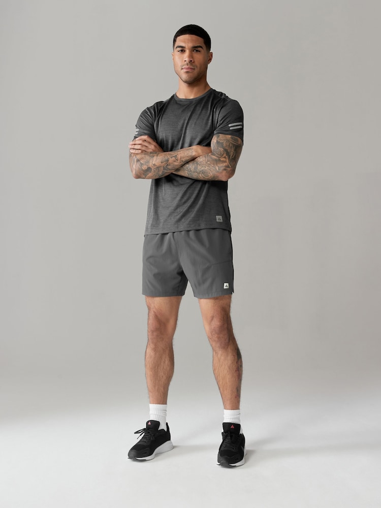 Slate Grey 7 Inch Active Gym Sports Shorts - Image 2 of 10