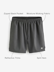 Slate Grey 7 Inch Active Gym Sports Shorts - Image 4 of 10