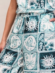 Ro&Zo Blue Zodiac Print Trousers - Image 4 of 6