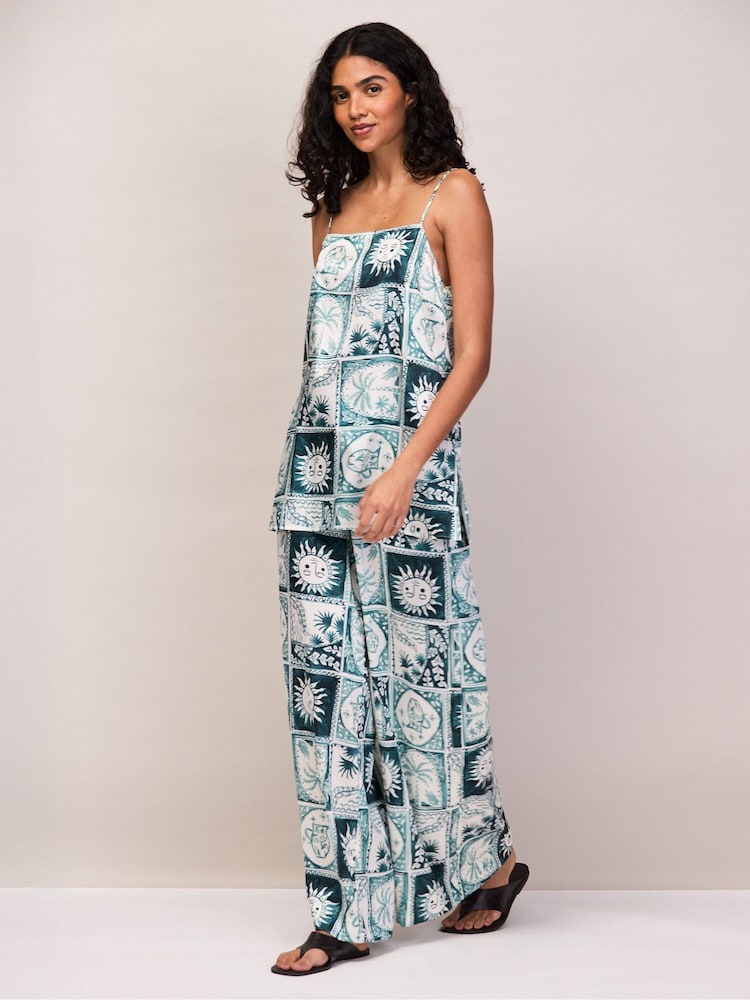 Ro&Zo Blue Zodiac Print Trousers - Image 6 of 6