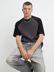River Island Grey Regular Fit Archival T-Shirt - Image 1 of 4