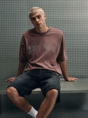 River Island Brown Regular Fit Ame Saint T-Shirt - Image 2 of 4