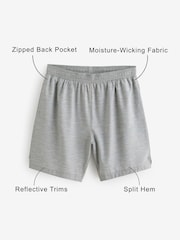 Grey 7 Inch Active Gym Sports Shorts - Image 11 of 11