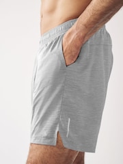 Grey 7 Inch Active Gym Sports Shorts - Image 4 of 11