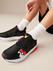 Black/Red Standard Fit (F) Pokemon Elastic Lace Trainers - Image 2 of 9