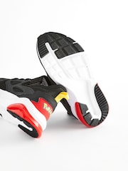 Black/Red Standard Fit (F) Pokemon Elastic Lace Trainers - Image 6 of 9