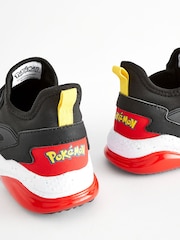 Black/Red Standard Fit (F) Pokemon Elastic Lace Trainers - Image 9 of 9