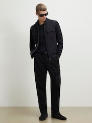River Island Black Funnel Hybrid Jacket - Image 3 of 4