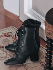 Jones Bootmaker Liana Lace-Up Heeled Ladies Ankle Boots - Image 1 of 6