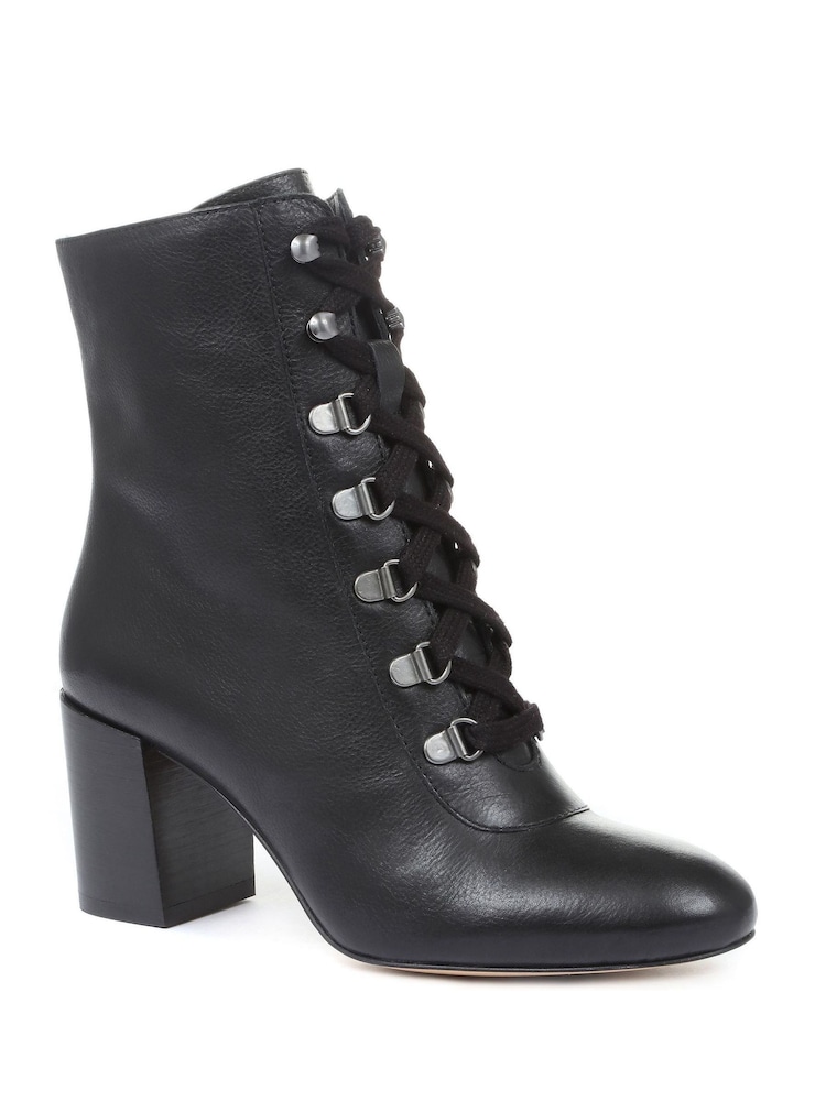 Buy Black Liana Lace-Up Heeled Ladies Ankle Boots from Next Canada