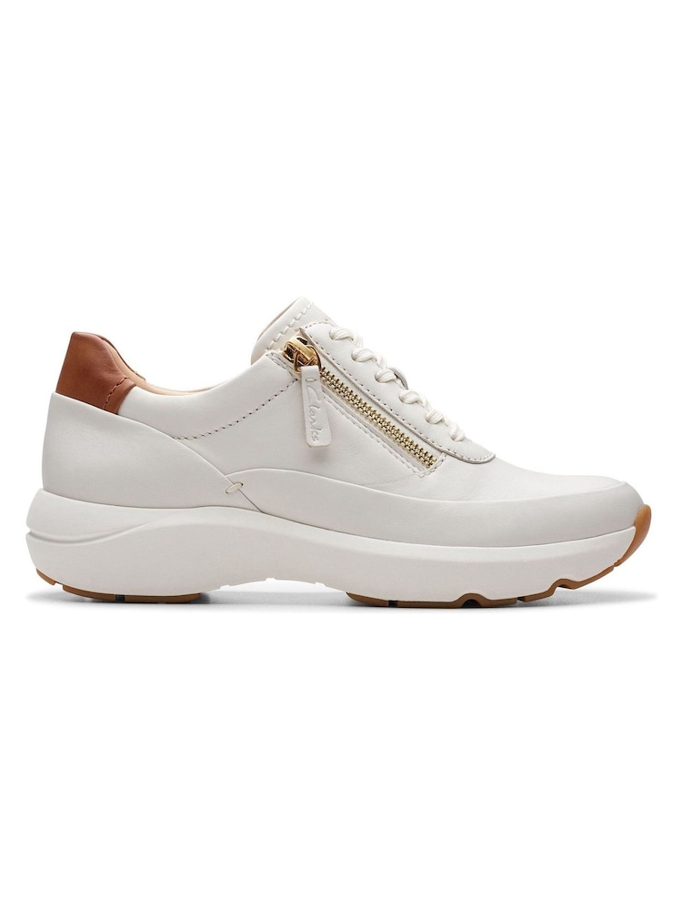 Weiß - Clarks Lederschuhe mit Reißverschluss - Bild 1 von 7